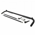 49" Universal Safety Seat Belt Harness Bar with Support Rods Black